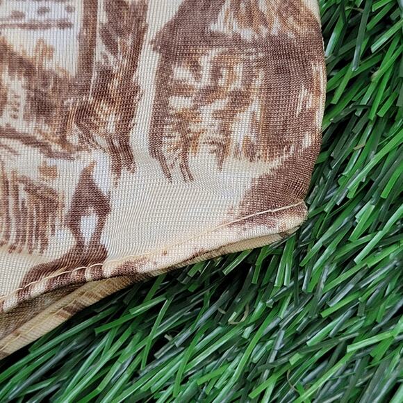 Vintage Native-American AOP Button Shirt Small 17x27 Brown - Picture 3 of 10